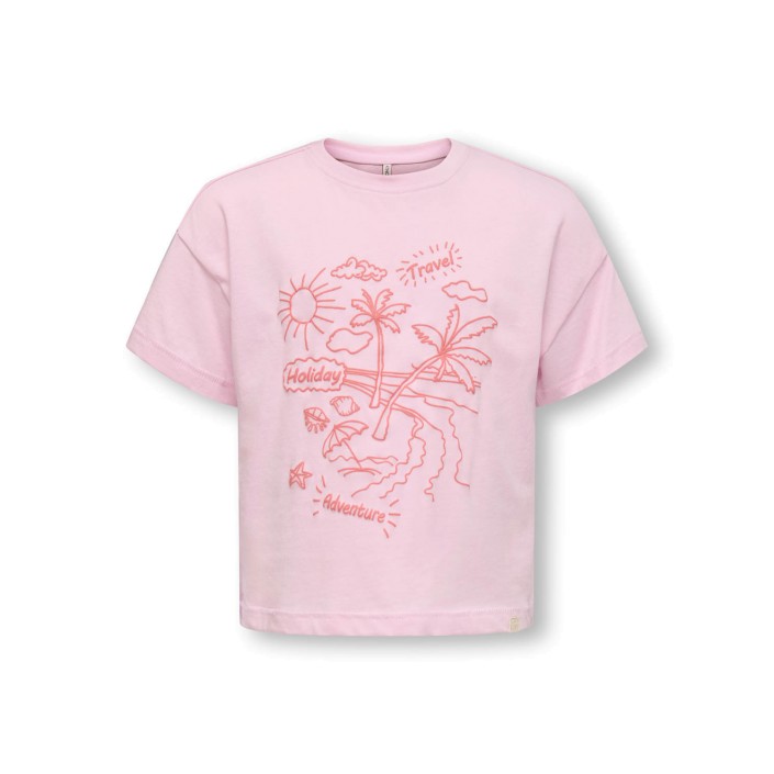 ONLY:KIDS ONLY KMGVACAY LIFE SS LOOSE PRINTED TEE : Roseate Spoonbill/Brach | Freewear KMGVACAY LIFE SS LOOSE PRINTED TEE : - www.freewear.nl - Freewear