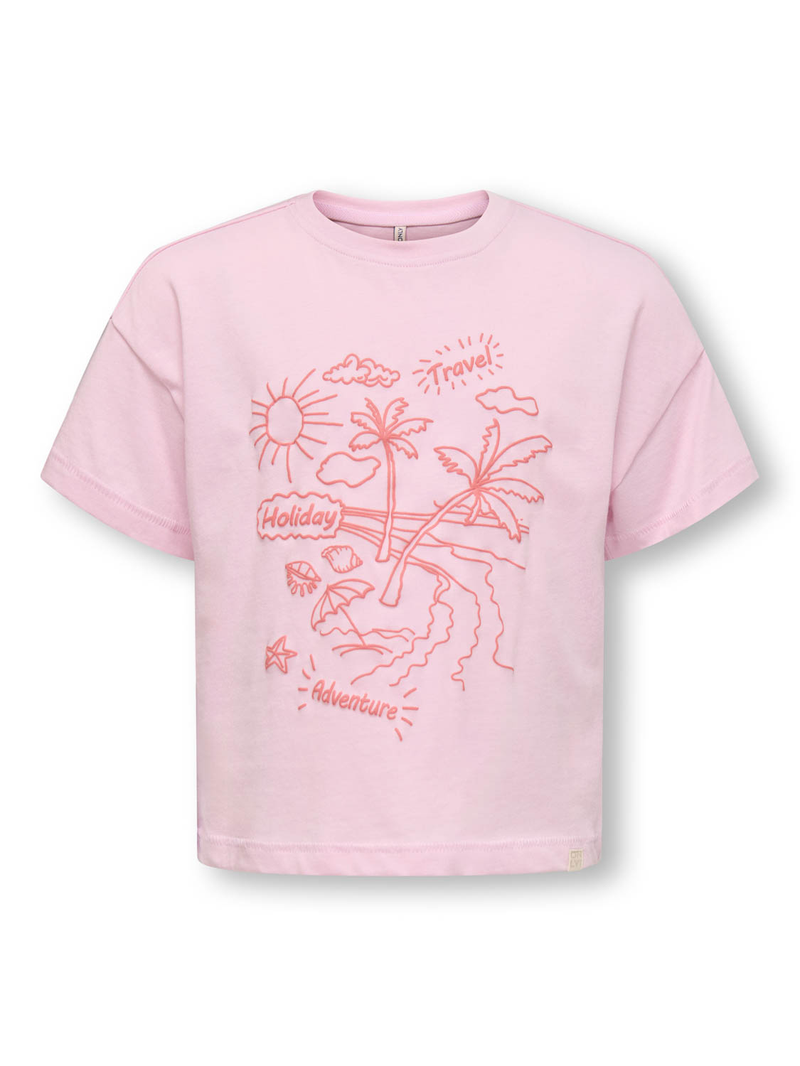 Only Kids Kmgvacay Life Ss Loose Printed Tee :