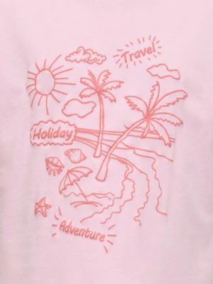 ONLY:KIDS ONLY KMGVACAY LIFE SS LOOSE PRINTED TEE : Roseate Spoonbill/Brach | Freewear KMGVACAY LIFE SS LOOSE PRINTED TEE : - www.freewear.nl - Freewear