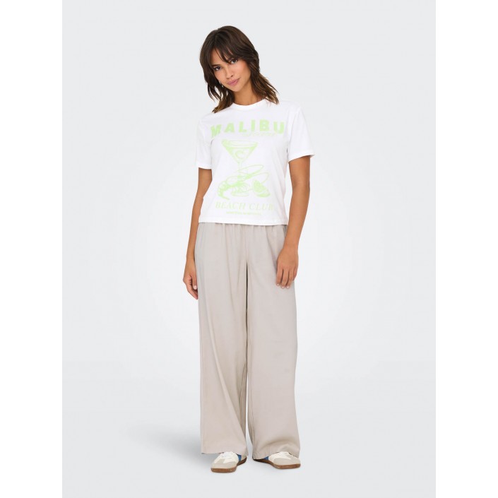 Only ONLDINA LIFE S/S CLUB TOP BOX JRS Bright White/Malibu | Freewear ONLDINA LIFE S/S CLUB TOP BOX JRS - www.freewear.nl - Freewear