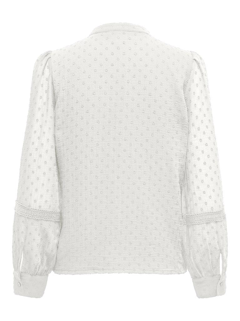 Only Blouse Onlpixie Ls Dobby Button Top Wvn 15346682 Cloud Dancer Dames Maat - XL