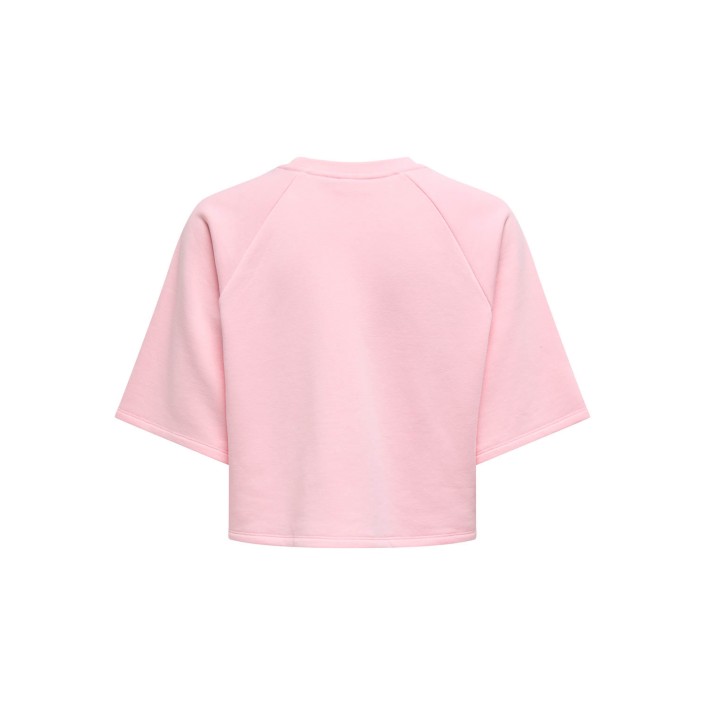Only ONLCORA S/S PRINT O-NECK UB SWT Roseate Spoonbill/Le marais | Freewear ONLCORA S/S PRINT O-NECK UB SWT - www.freewear.nl - Freewear