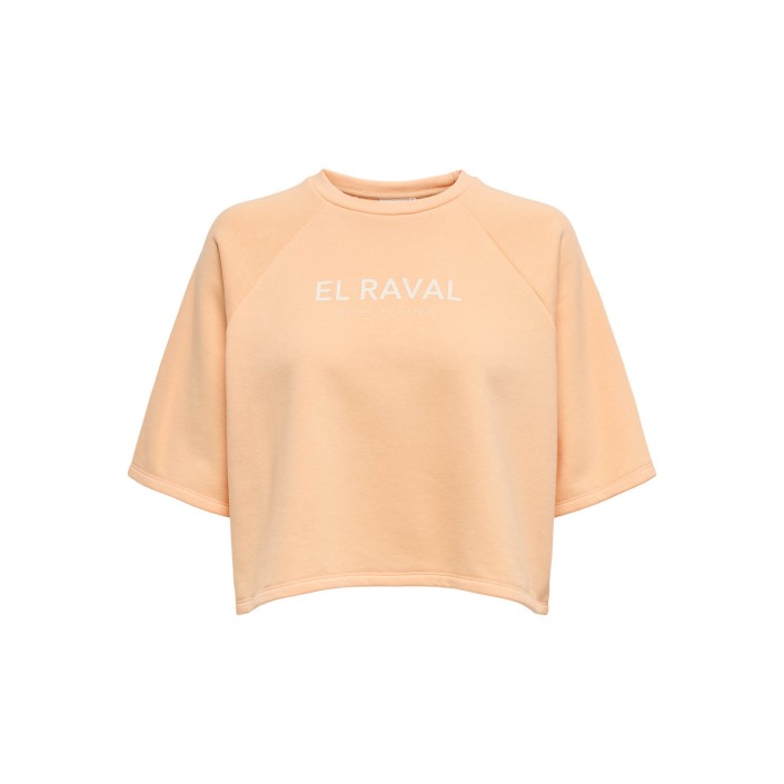 Only ONLCORA S/S PRINT O-NECK UB SWT Caramel Cream/Raval | Freewear ONLCORA S/S PRINT O-NECK UB SWT - www.freewear.nl - Freewear