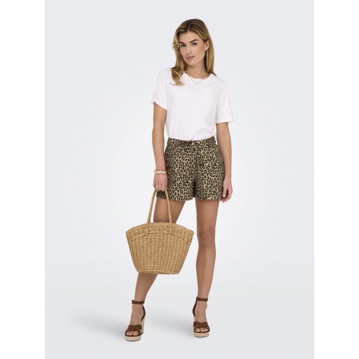 Only ONLNAOMI STRING AOP SHORTS OTW Toasted Coconut/Leo | Freewear ONLNAOMI STRING AOP SHORTS OTW - www.freewear.nl - Freewear