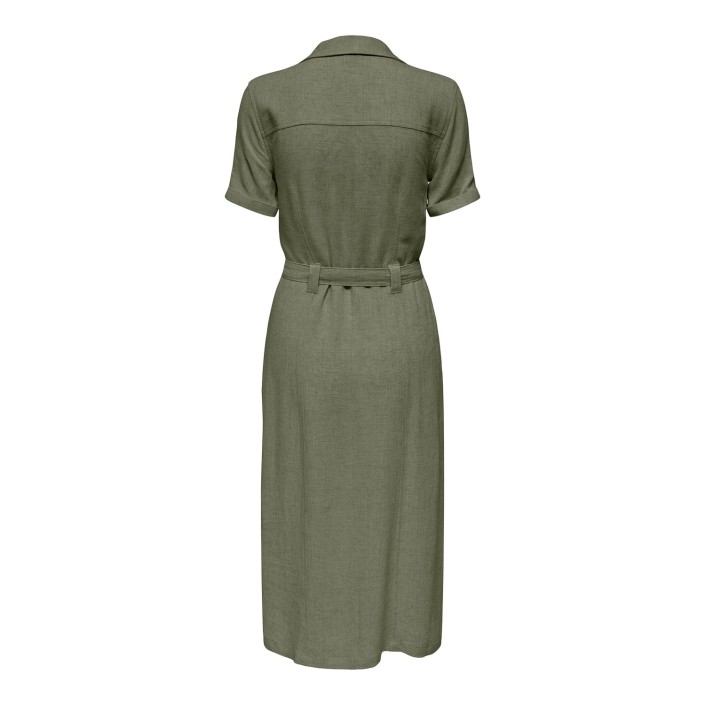 Only ONLSIESTA SS LIN BL SHIRT DRESS PNT: Deep Lichen Green | Freewear ONLSIESTA SS LIN BL SHIRT DRESS PNT: - www.freewear.nl - Freewear