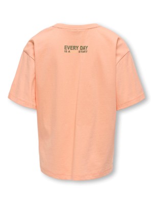 Only KOGHELEN LIFE S/S LOOSE TEE JRS NOO: Salmon/Fresh | Freewear KOGHELEN LIFE S/S LOOSE TEE JRS NOO: - www.freewear.nl - Freewear