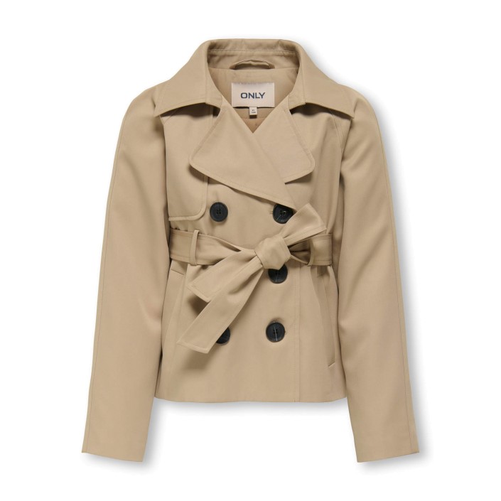Only KOGCHLOE LIFE SHORT DB TRENCHCOAT O: Tannin | Freewear KOGCHLOE LIFE SHORT DB TRENCHCOAT O: - www.freewear.nl - Freewear