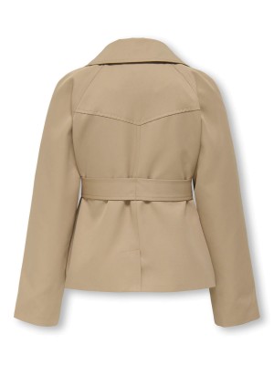 Only KOGCHLOE LIFE SHORT DB TRENCHCOAT O: Tannin | Freewear KOGCHLOE LIFE SHORT DB TRENCHCOAT O: - www.freewear.nl - Freewear