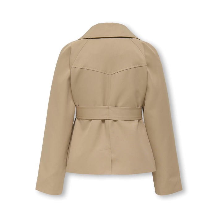 Only KOGCHLOE LIFE SHORT DB TRENCHCOAT O: Tannin | Freewear KOGCHLOE LIFE SHORT DB TRENCHCOAT O: - www.freewear.nl - Freewear