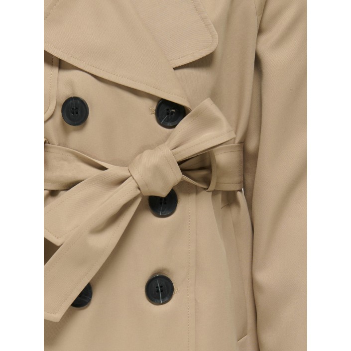Only KOGCHLOE LIFE SHORT DB TRENCHCOAT O: Tannin | Freewear KOGCHLOE LIFE SHORT DB TRENCHCOAT O: - www.freewear.nl - Freewear