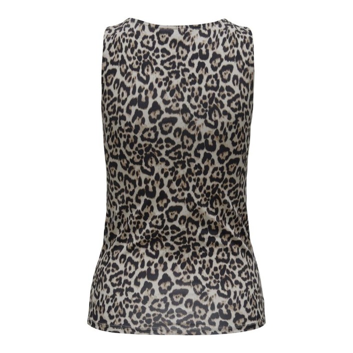 Only ONLLONE AOP LEO 2-WAY S/L TOP JRS Cloud Dancer/LEO AOP | Freewear ONLLONE AOP LEO 2-WAY S/L TOP JRS - www.freewear.nl - Freewear