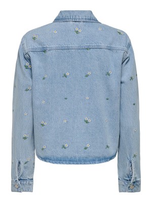 Only ONLCASSIE EMB LS OVS DNM SHIRT AKM Light Blue Denim | Freewear ONLCASSIE EMB LS OVS DNM SHIRT AKM - www.freewear.nl - Freewear