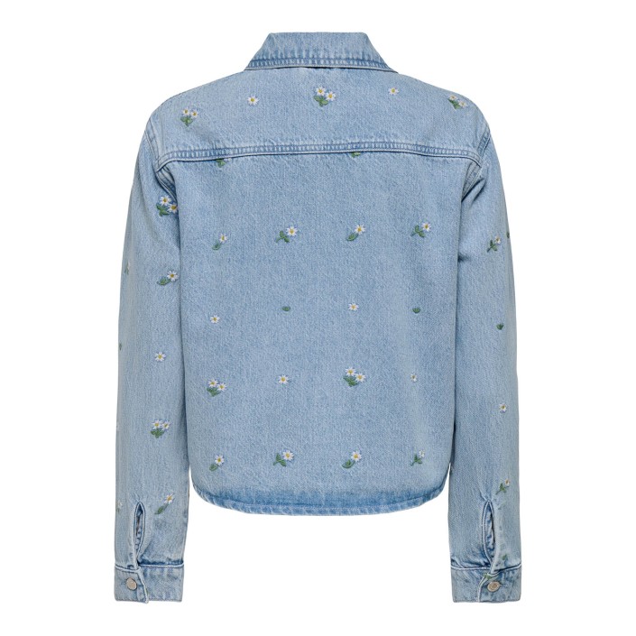 Only ONLCASSIE EMB LS OVS DNM SHIRT AKM Light Blue Denim | Freewear ONLCASSIE EMB LS OVS DNM SHIRT AKM - www.freewear.nl - Freewear
