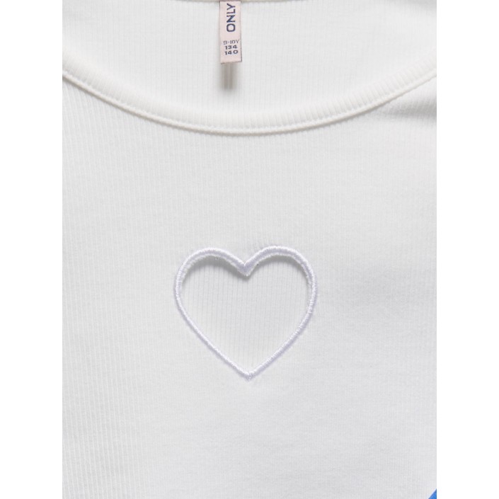 Only KOGNESSA LIFE SS CONTRAST CUTOUT TO: Cloud Dancer/Heart | Freewear KOGNESSA LIFE SS CONTRAST CUTOUT TO: - www.freewear.nl - Freewear