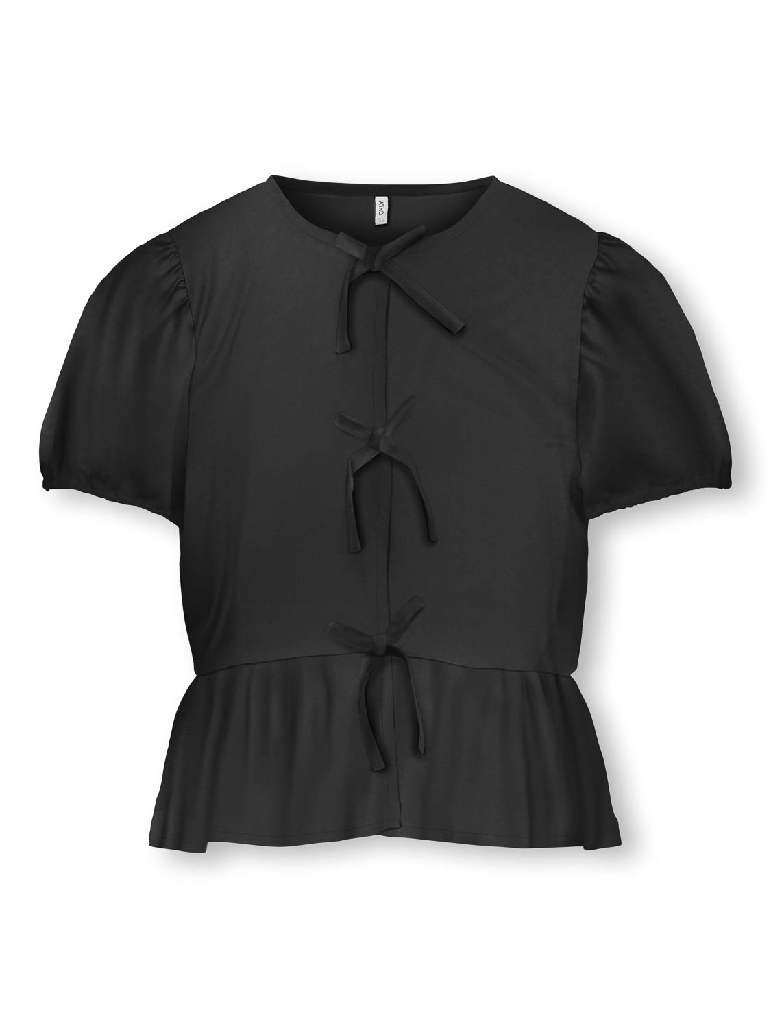 Only Kogclara Life S/s Bow Shirt Wvn Noo: