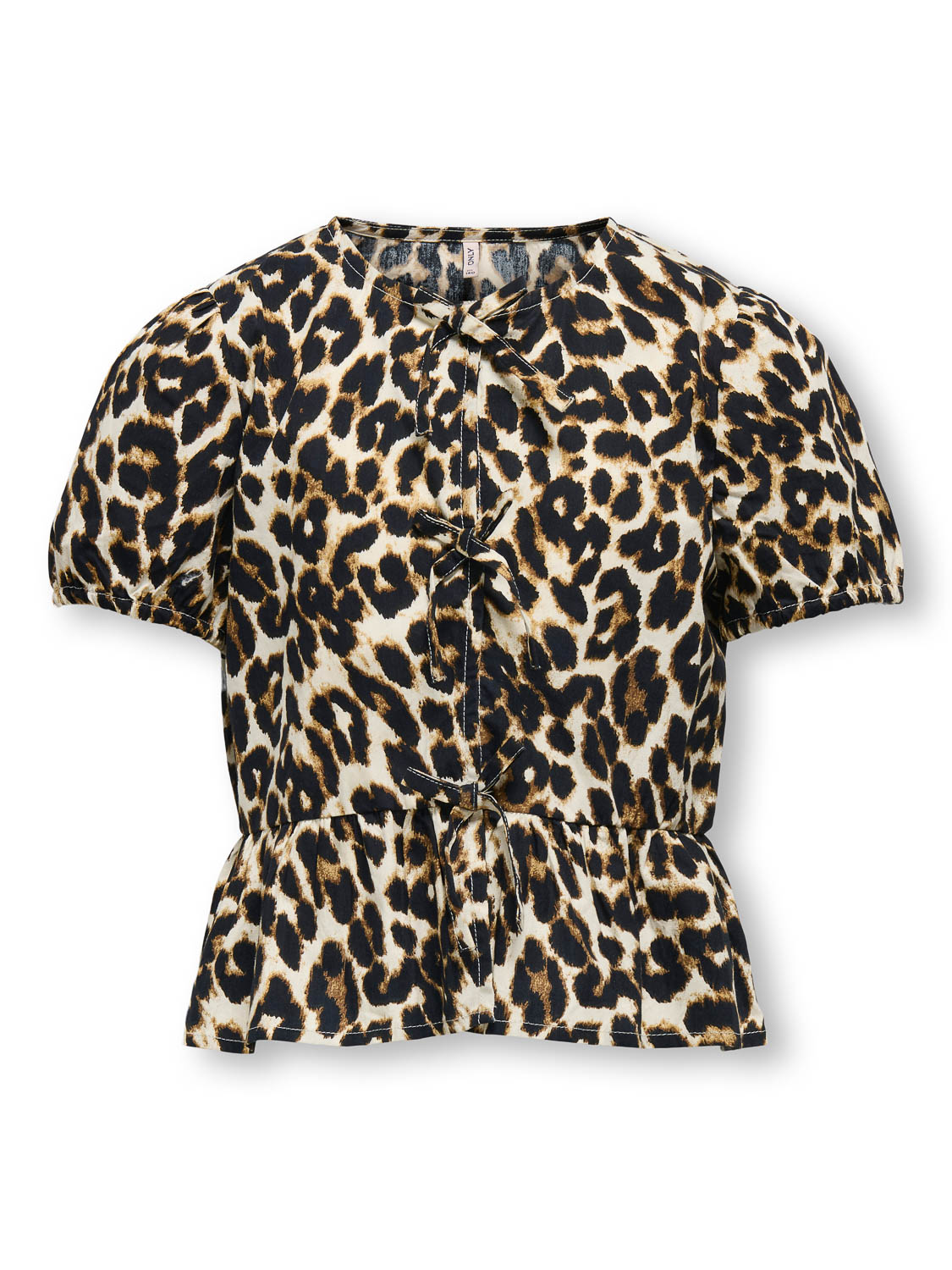 Only Kogclara Life S/s Bow Shirt Wvn Noo: