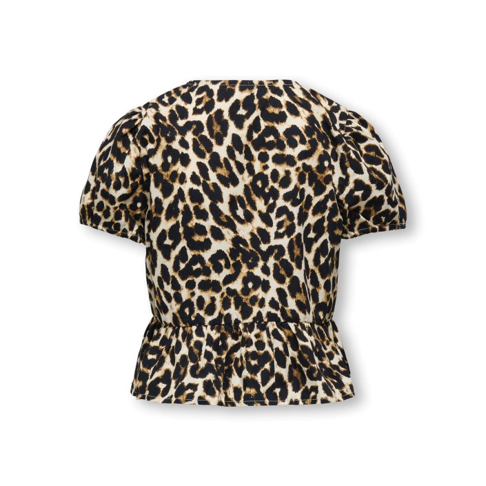 Only KOGCLARA LIFE S/S BOW SHIRT WVN NOO: Black/With Clara Leo | Freewear KOGCLARA LIFE S/S BOW SHIRT WVN NOO: - www.freewear.nl - Freewear