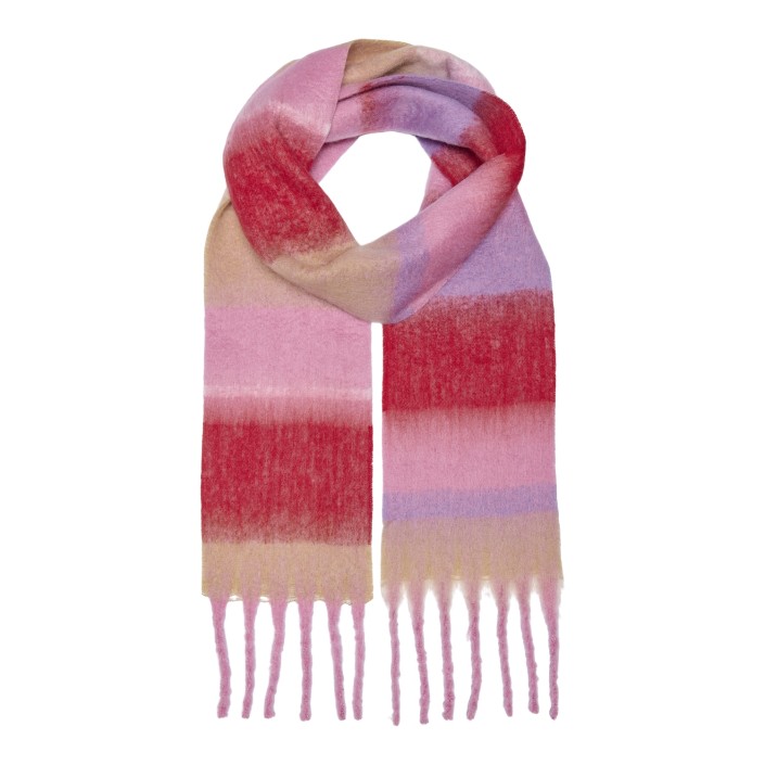 Only ONLSIGRID SLIM CHECK SOFT SCARF CC Pink Lemonade | Freewear ONLSIGRID SLIM CHECK SOFT SCARF CC - www.freewear.nl - Freewear