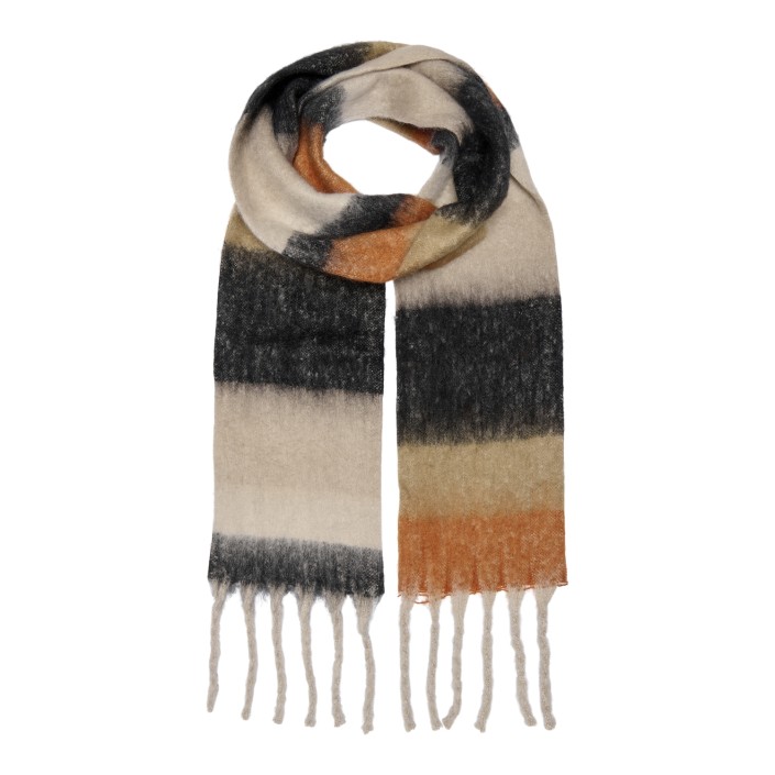 Only ONLSIGRID SLIM CHECK SOFT SCARF CC Biscotti | Freewear ONLSIGRID SLIM CHECK SOFT SCARF CC - www.freewear.nl - Freewear