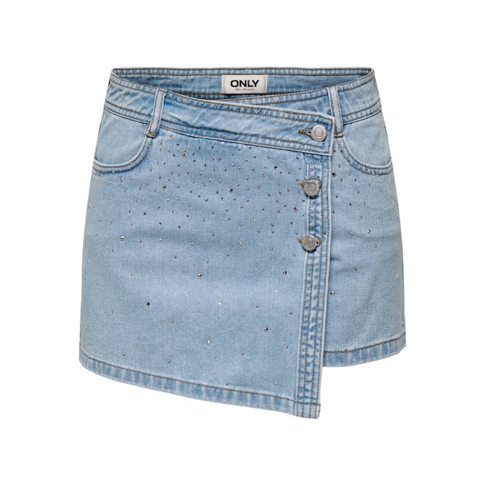 Only ONLLESLY REG RHINESTONE DNM SKORT G: Light Blue Denim | Freewear ONLLESLY REG RHINESTONE DNM SKORT G: - www.freewear.nl - Freewear