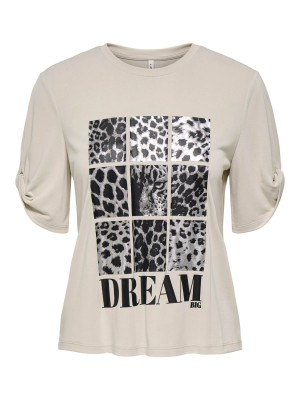 Only ONLFREE LIFE S/S CREATE TOP BOX JRS Pumice Stone/Dream | Freewear ONLFREE LIFE S/S CREATE TOP BOX JRS - www.freewear.nl - Freewear