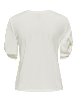 Only ONLFREE LIFE S/S CREATE TOP BOX JRS Bright White/Create | Freewear ONLFREE LIFE S/S CREATE TOP BOX JRS - www.freewear.nl - Freewear