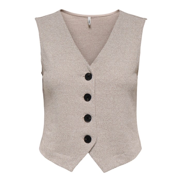 Only ONLJAYLA S/L WAISTCOAT JRS Pumice Stone/Melange | Freewear ONLJAYLA S/L WAISTCOAT JRS - www.freewear.nl - Freewear