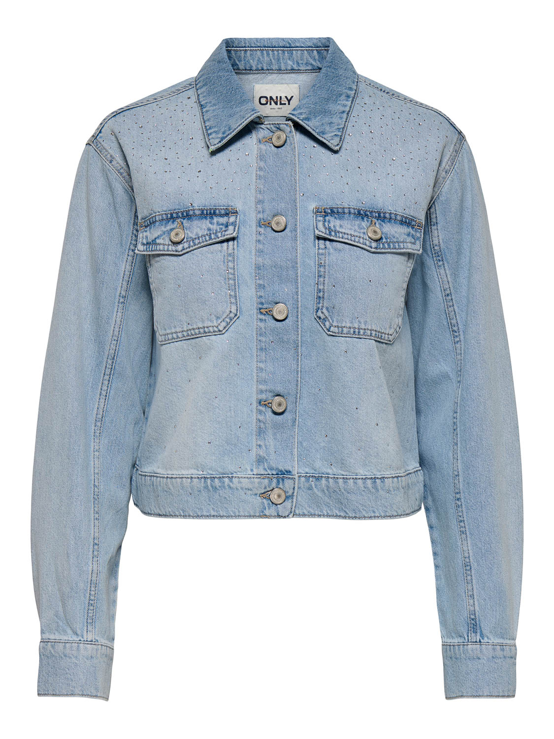 Only Onllumi Ls Rhinestone Jacket Dnm Pi: