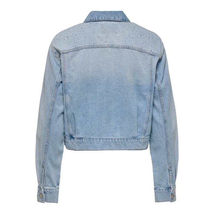 Only ONLLUMI LS RHINESTONE JACKET DNM PI: Light Blue Denim | Freewear ONLLUMI LS RHINESTONE JACKET DNM PI: - www.freewear.nl - Freewear
