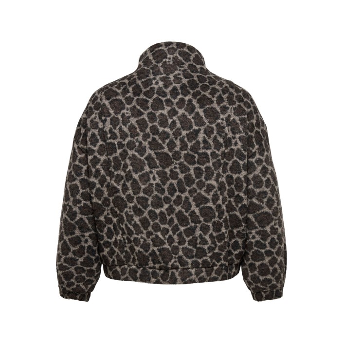 Carmakoma CAREMILIA LIFE SHORT LEO JACKET OTW Fungi/LEO | Freewear CAREMILIA LIFE SHORT LEO JACKET OTW - www.freewear.nl - Freewear