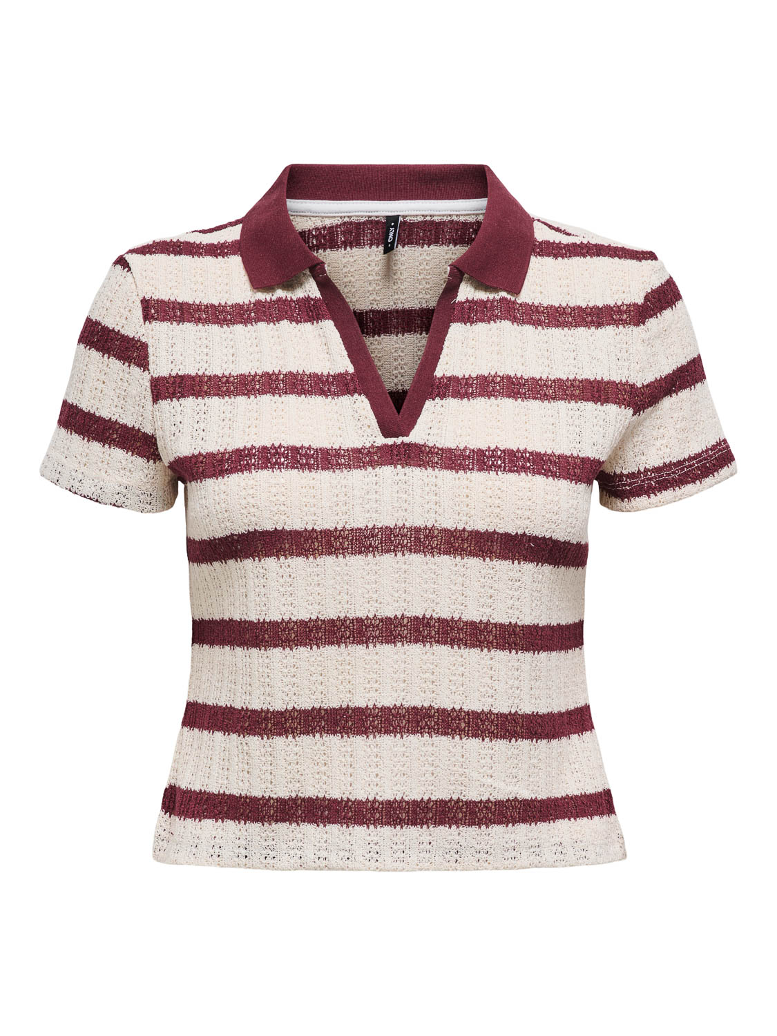 Only Onlhalia S/s Collar Top Box Jrs