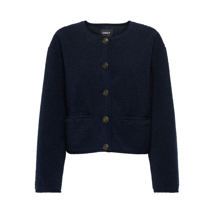 Only ONLCOCO SHORT TEDDY JACKET CC OTW Night Sky | Freewear ONLCOCO SHORT TEDDY JACKET CC OTW - www.freewear.nl - Freewear