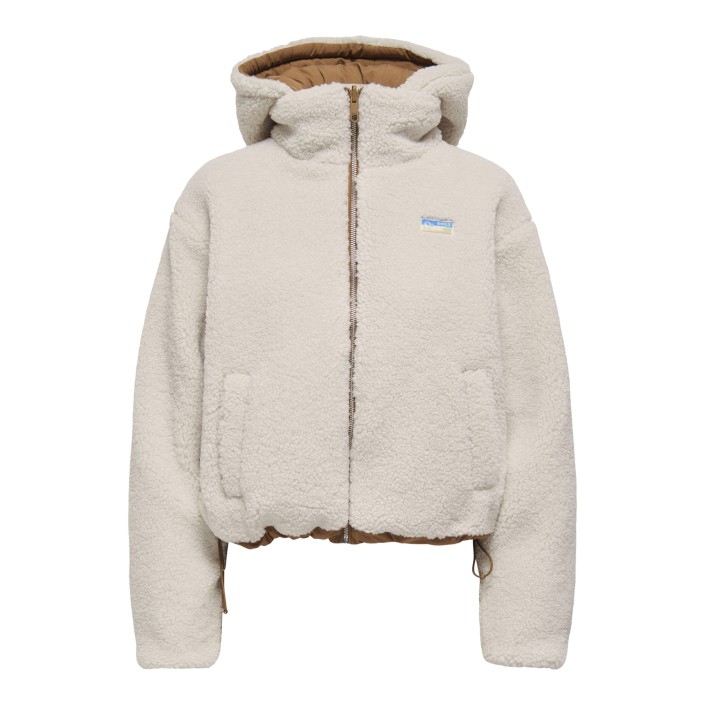 Only ONLMARIA REV PUFFER JACKET CC OTW Cloud Dancer/Toasted Coconut | Freewear ONLMARIA REV PUFFER JACKET CC OTW - www.freewear.nl - Freewear