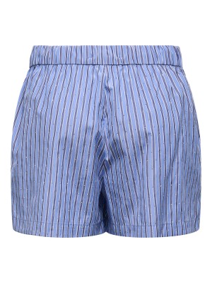Only ONLALVA MW RHINE PULL-UP SHORTS WVN Persian Jewel/W. STRIPES | Freewear ONLALVA MW RHINE PULL-UP SHORTS WVN - www.freewear.nl - Freewear