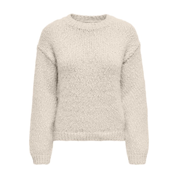 Only ONLBEA LS O-NECK CC KNT Pumice Stone/Melange | Freewear ONLBEA LS O-NECK CC KNT - www.freewear.nl - Freewear