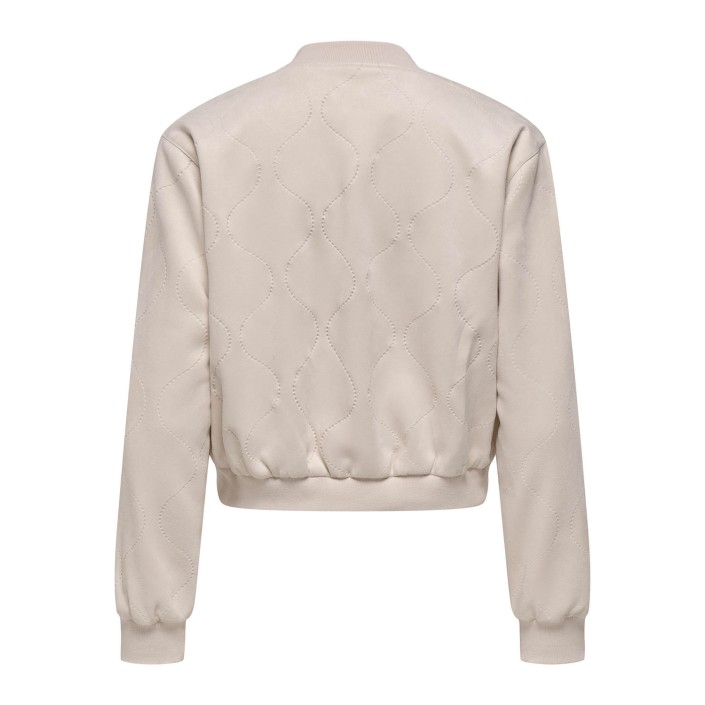 Only ONLDAWNY FAUX SUEDE BOMBER CC PNT Pumice Stone | Freewear ONLDAWNY FAUX SUEDE BOMBER CC PNT - www.freewear.nl - Freewear