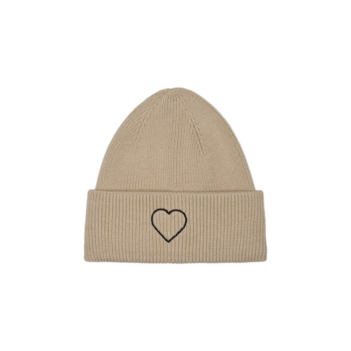 Only ONLALPHA LIFE EMBROIDERED RIB BEANI: Humus/BLACK EMB. | Freewear ONLALPHA LIFE EMBROIDERED RIB BEANI: - www.freewear.nl - Freewear
