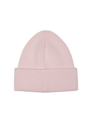 Only ONLALPHA LIFE EMBROIDERED RIB BEANI: Chalk Pink/CABERNET EMB. | Freewear ONLALPHA LIFE EMBROIDERED RIB BEANI: - www.freewear.nl - Freewear
