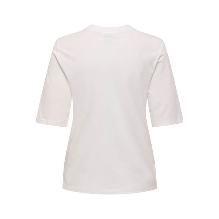 Only ONLPHOEBE S/S FRESH TOP BOX JRS Cloud Dancer/Pomegranate w/o lab | Freewear ONLPHOEBE S/S FRESH TOP BOX JRS - www.freewear.nl - Freewear