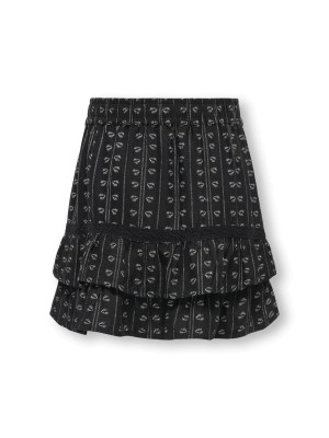 Only KOGBOLETTA SKORT WVN Black/Cloud Dancer | Freewear KOGBOLETTA SKORT WVN - www.freewear.nl - Freewear
