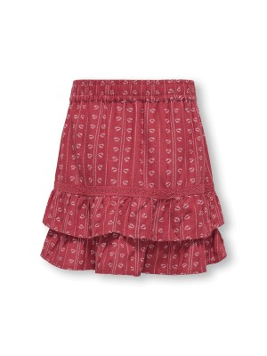 Only KOGBOLETTA SKORT WVN Earth Red/Cloud Dancer | Freewear KOGBOLETTA SKORT WVN - www.freewear.nl - Freewear