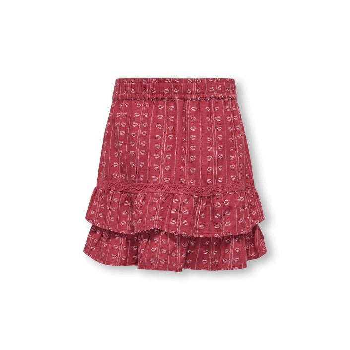 Only KOGBOLETTA SKORT WVN Earth Red/Cloud Dancer | Freewear KOGBOLETTA SKORT WVN - www.freewear.nl - Freewear