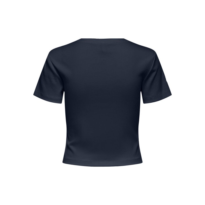 Only ONLVELA LIFE S/S SHORT EMB. TEE BOX: Total Eclipse/California | Freewear ONLVELA LIFE S/S SHORT EMB. TEE BOX: - www.freewear.nl - Freewear