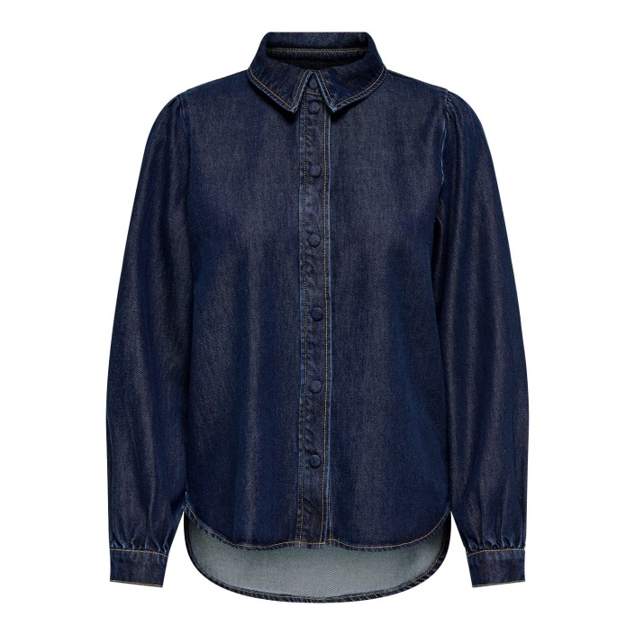 Only ONLJULIE LS DNM SHIRT QYT Dark Blue Denim | Freewear ONLJULIE LS DNM SHIRT QYT - www.freewear.nl - Freewear