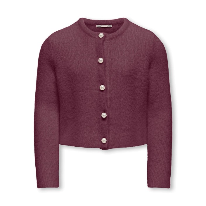Only KOGPIUMO PETRA PEARL O-NECK CAR KNT: Mauve Wine | Freewear KOGPIUMO PETRA PEARL O-NECK CAR KNT: - www.freewear.nl - Freewear