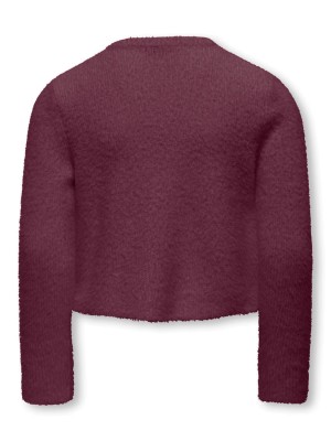 Only KOGPIUMO PETRA PEARL O-NECK CAR KNT: Mauve Wine | Freewear KOGPIUMO PETRA PEARL O-NECK CAR KNT: - www.freewear.nl - Freewear