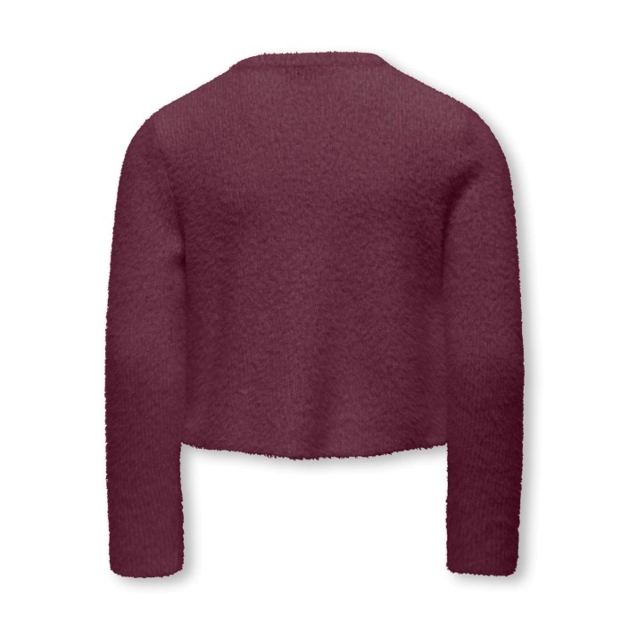 Only KOGPIUMO PETRA PEARL O-NECK CAR KNT: Mauve Wine | Freewear KOGPIUMO PETRA PEARL O-NECK CAR KNT: - www.freewear.nl - Freewear