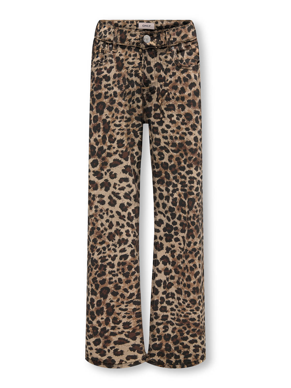 Kids ONLY zomer broek meisjes - wide fit - taupe - Koggianna-Madison