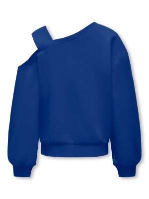 Only KOGSEEMA LIFE LS O-NECK OFFSHLDR CS: Mazarine Blue/Leopard Standing | Freewear KOGSEEMA LIFE LS O-NECK OFFSHLDR CS: - www.freewear.nl - Freewear