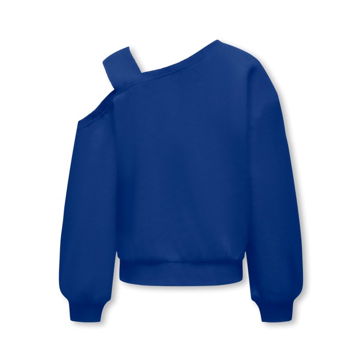 Only KOGSEEMA LIFE LS O-NECK OFFSHLDR CS: Mazarine Blue/Leopard Standing | Freewear KOGSEEMA LIFE LS O-NECK OFFSHLDR CS: - www.freewear.nl - Freewear